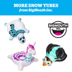 Bigmouth Inc Large 48'' Inflatable Snow Tube For Kids And Adults, Durable Winter Toy For Tubing & Sledding - Peppermint
