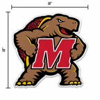 Rico Industries Ncaa Maryland Terrapins Mascot Shape Cut Pennant - Home And Living Room D  Cor - Soft Felt Ez To Hang