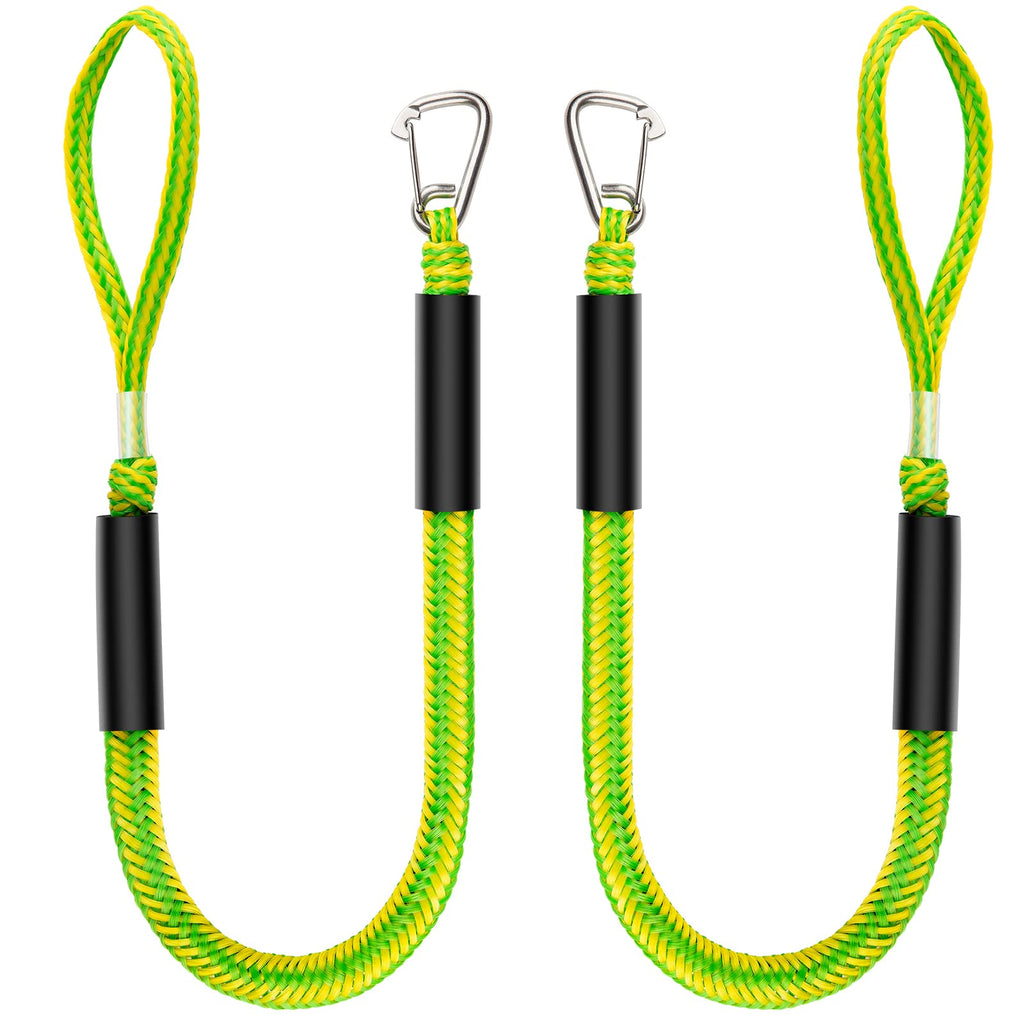 Botepon Boat Bungee Dock Lines, Jet Ski Accessories, Quick And Easy Dock Rope For Pwc Jet Ski Seadoo Waverunner Pontoon Boat Bas