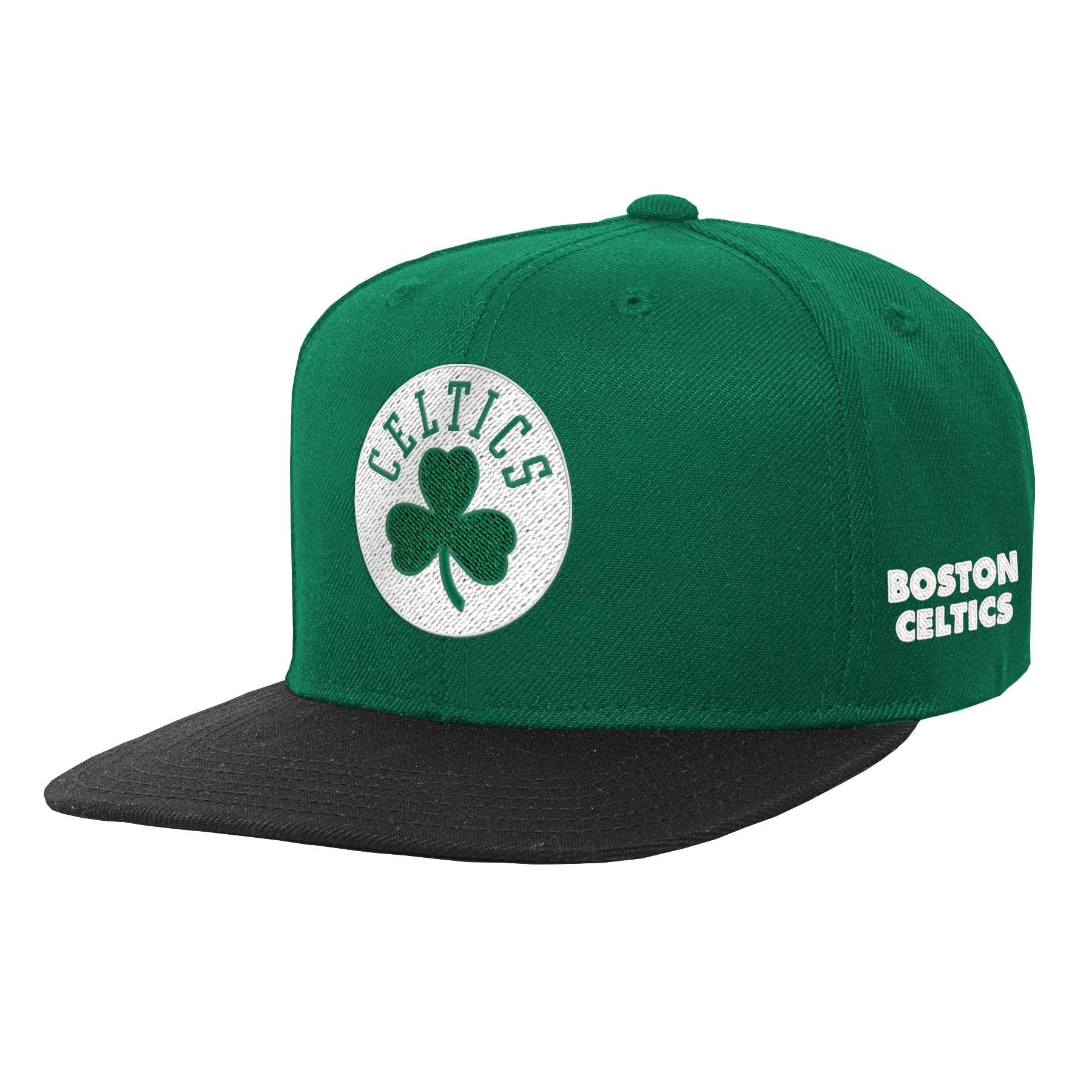 Outerstuff Nba Kids Youth 8-20 Official 2-Tone Snapback Hat Cap (Us, Alpha, One Size, Boston Celtics)