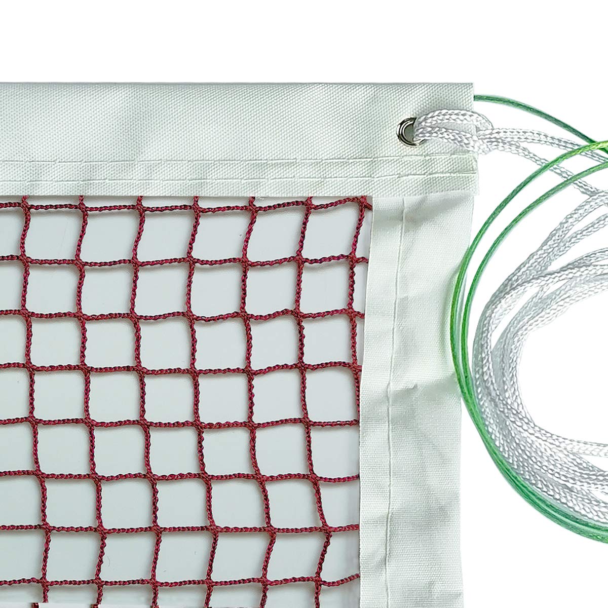DOURR Outdoor Indoor Badminton Net Replacement with Steel Cable Ropes for Backyard Beach Garden Schoolyard (20 FT x 2.5 FT)