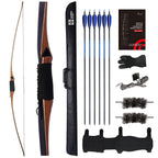 Sanlida Archery 68    Royal X8 Longbow Traditional Wooden Hunting Bow Handmade Hunting Bow And Arrows Kit For Adults & Tradition