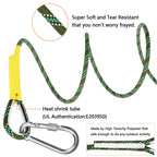 X Xben Outdoor Climbing Rope, 8Mm Diameter Static Rock Climbing Rope 40M(132Ft) Tree Climbing Rappelling Rope With Hooks, Escape