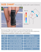 Cambivo 2 Pack Knee Brace, Knee Compression Sleeve For Men And Women, Knee Support For Running, Workout, Gym, Hiking, Sports (Gr
