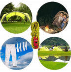 Bpnhna 4Pcs 3Mm Reflective Guyline With Tent Tensioner Cord Adjuster For Camping Hiking Shelter Shade Canopy Outdoor Activity