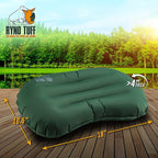 Ryno Tuff Inflatable Nylon Outdoor Camping Pillow For Neck Lumbar Support - Insulated Lightweight Inflatable Travel Pillow For C