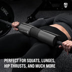 Gymreapers Barbell Squat Pad - Protective Bridge Pad For Hip Thrust, Squats, Lunges - Hip Support, Neck Protection For Bar (Blac