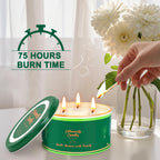 Citronella Candles Outdoor, 2 Packs Large Outdoor Candles For Patio Garden (14Oz Each), 3-Wick Nature Soy Wax Lemomgrass Outside