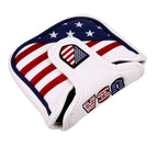 Usa Stars And Stripes Square Mallet Shaped Magnetic Closure Golf Putter Head Cover For Scotty Cameron Golf Builder