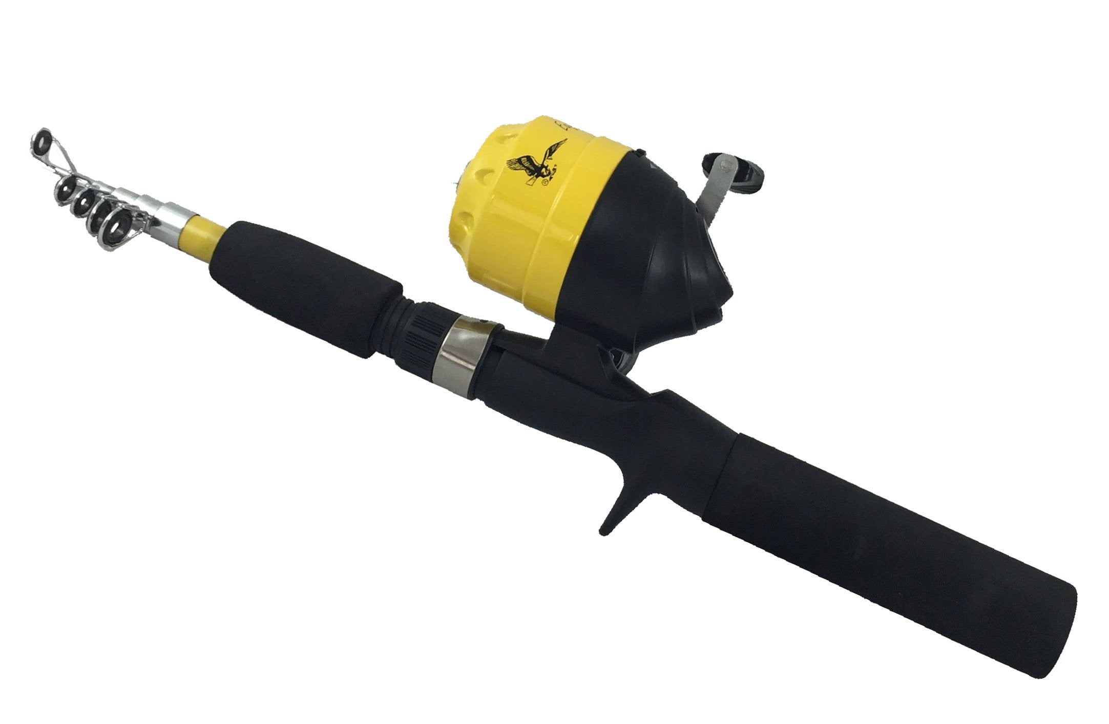 Eagle Claw Pack-It Spin Cast Combo Telescopic (1 Pc), One Size, Yellow, Right (Pk56Tsc)