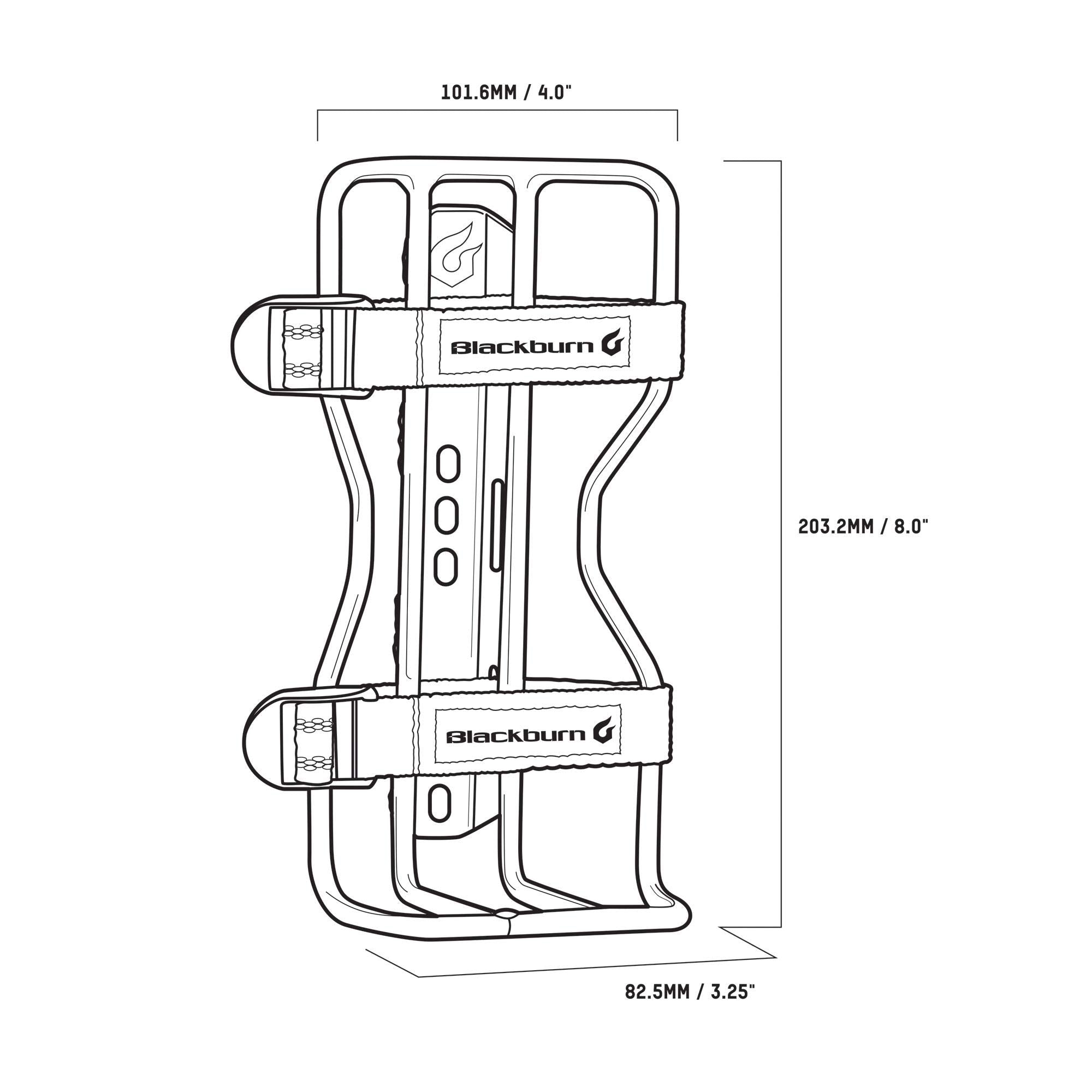 Blackburn Outpost Cargo Water Bottle Cage (Black, One Size) (Updated)