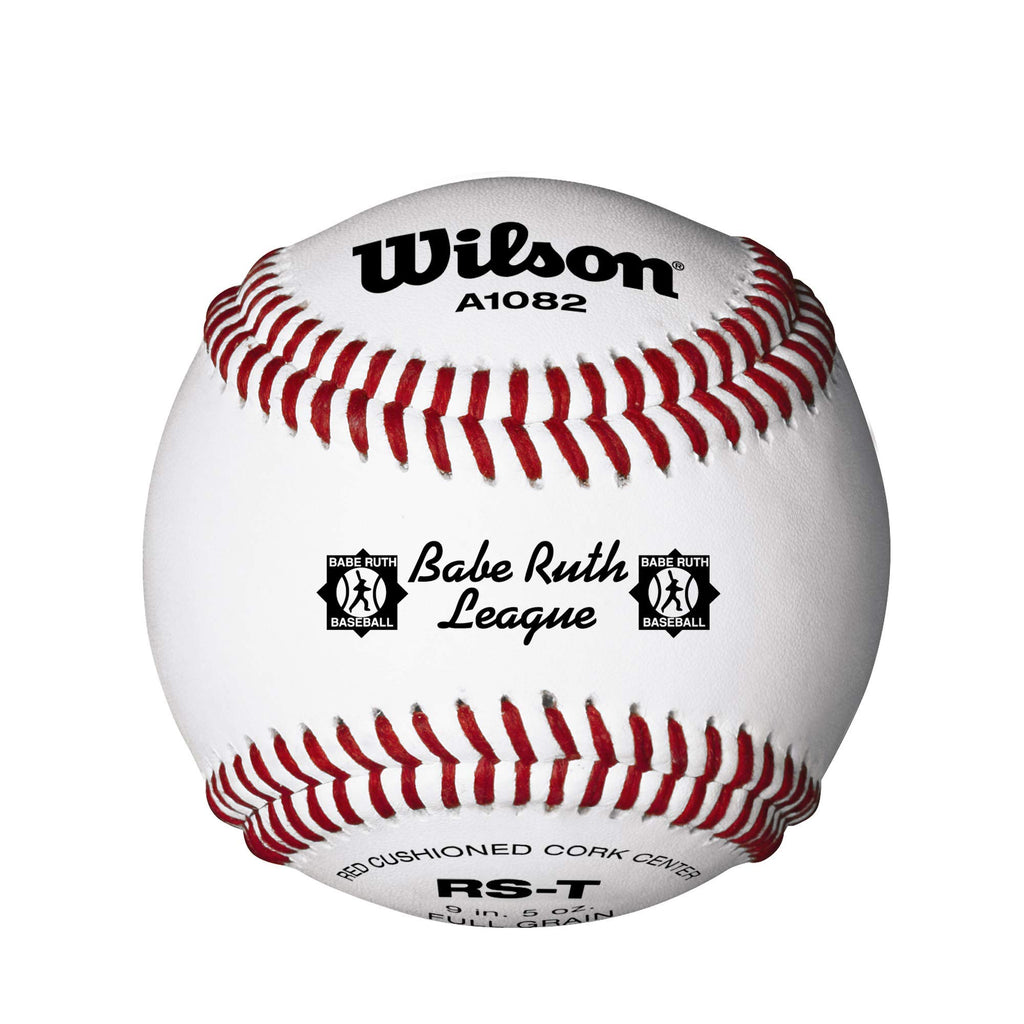 Wilson Sporting Goods Youth League And Tournament Baseballs, A1082, Sst, Babe Ruth, Tournament (One Dozen), White