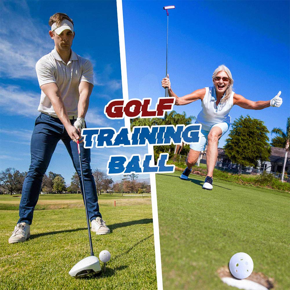 Practice Golf Balls 100 Pack, Plastic Golf Training Balls 5 Inch Golf Balls For Driving Range, Swing Training, Indoor Simulators