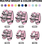 APEXUP 20lbs Weighted Vest Men Women, Weight Vest for Women Workout Equipment for Strength Training Running (Pastel Pink)