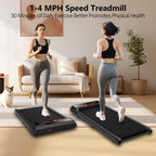 Under Desk Treadmill, Walking Pad Treadmill, 2.5 Hp 265 Lbs Low Noise Walking Pad Incline Led Display With Remote Control Walkin