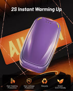Hand Warmers Rechargeable 2 Pack, Rechargeable Hand Warmer, Pocket Portable Electric Hand Warmer, Reusable Handwarmers, A Winter