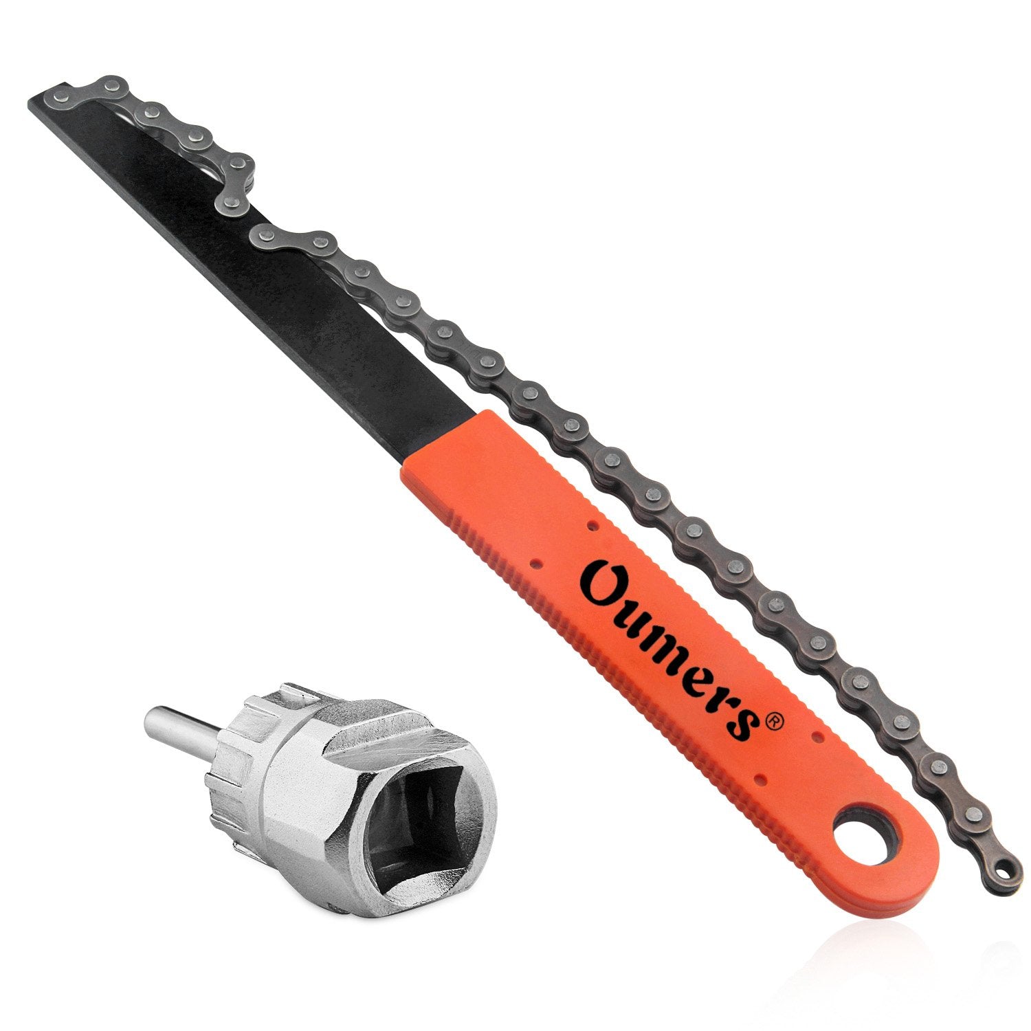 Oumers Bike Chain Tools Kit, Cassette Removal Tool Sprocket Remover Kitchain Whip And Cassetterotor Lockring Removal Tool With G