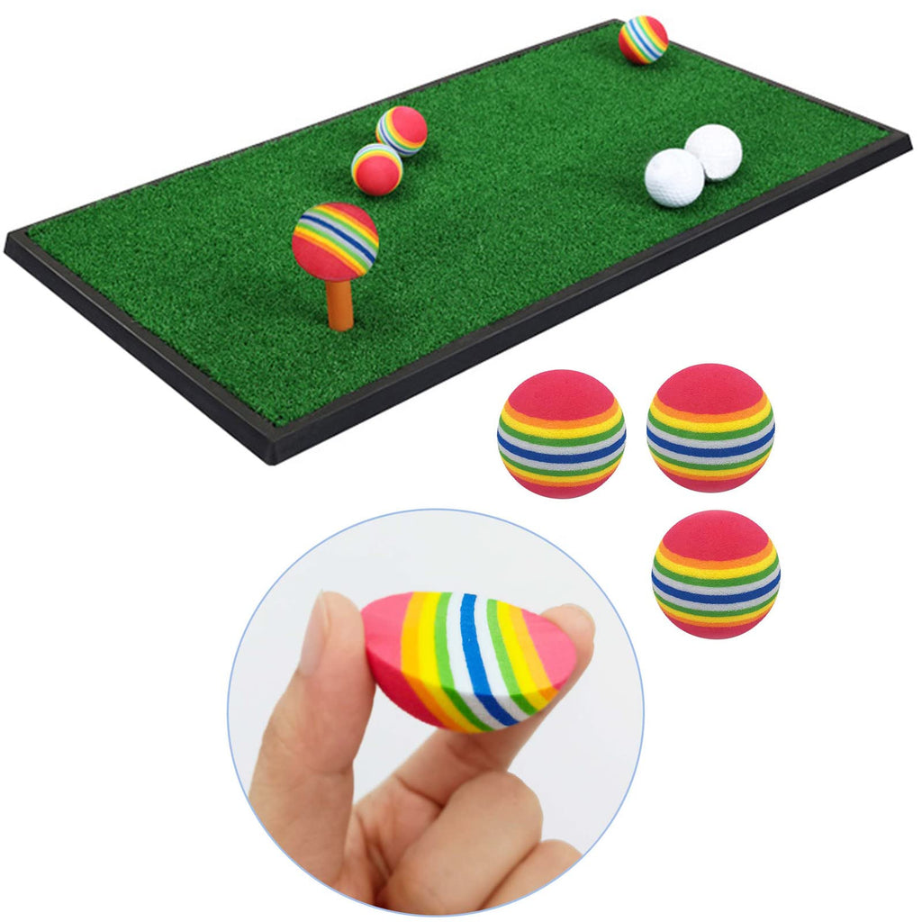 Medsuo 20Pcs Sponge Practice Golf Balls Golf Training Balls Garden Soft Foam Elastic Golf Balls For Indoor/Outdoor Golf Practice