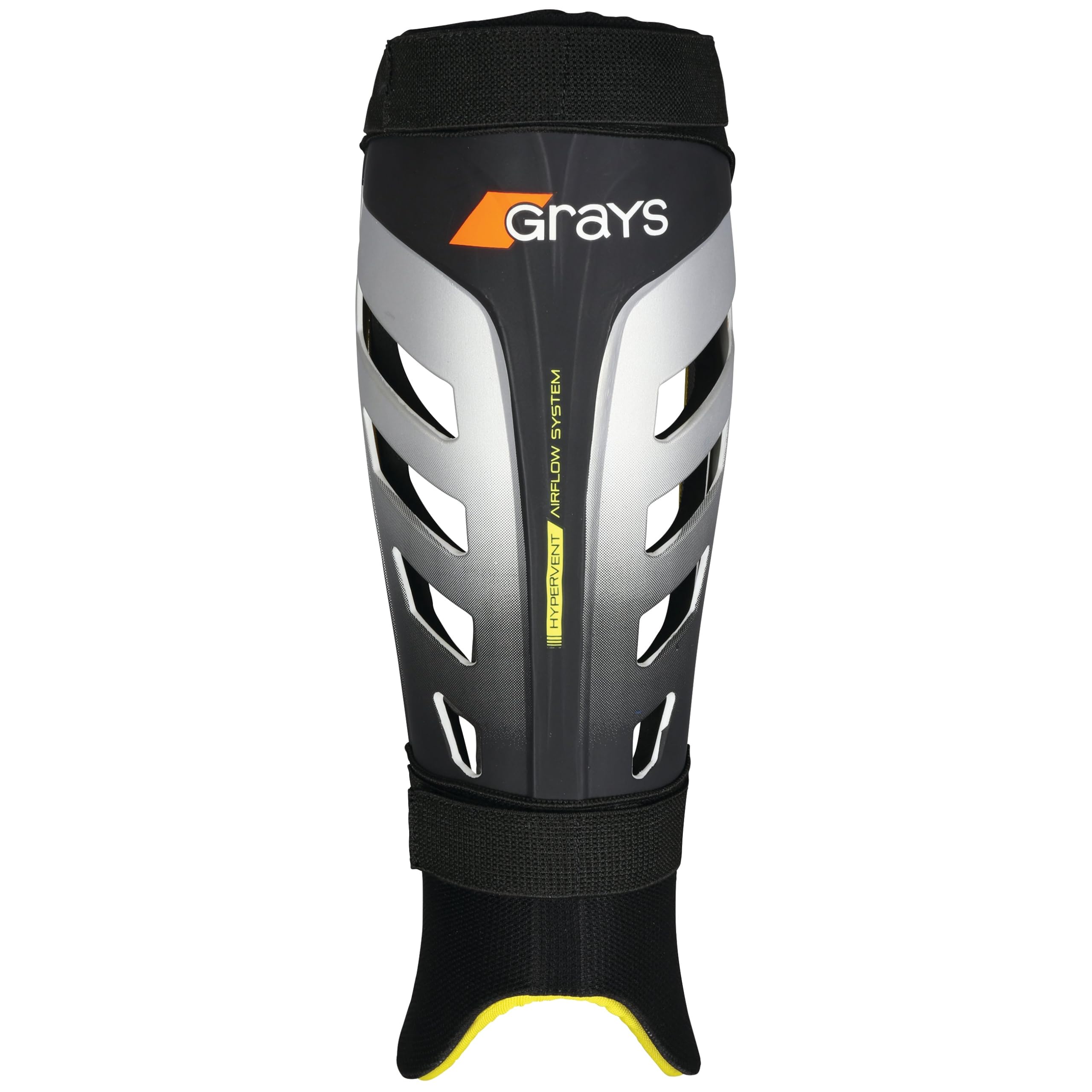 GRAYS G800 Shinguards Size: Large Black/Silver