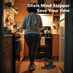 OLIXIS Steppers for Exercise at Home Workout Equipment, Mini Stepper Exercise Machine 300lbs, Twist Step with Resistance Bands,