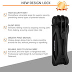 Biglufu Bike Lock Bicycle Scooter Motorcycle Folding Locks With 4Keys, Fold Chain Heavy Duty Alloy Steel Foldable Lock With Moun