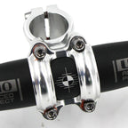 Meische Retro Silver 31.8 Stem 70Mm Mountain Bike Stem,35 Degree Bicycle Stem Riser Short Handlebar Stem For Mtb, Road Bike, Bmx