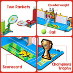 Smartivity Tabletop Tennis - Pickleball Game Kit For Kids 6 To 12, 2-Player Stem Toy With Mechanical Rackets & Scoreboard, Birth