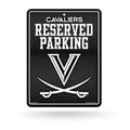 Rico Industries NCAA Virginia Cavaliers Metal Parking Sign 8.5 x 11 Carbon Fiber Metal Parking Sign - Great for Man Cave, Bed Ro