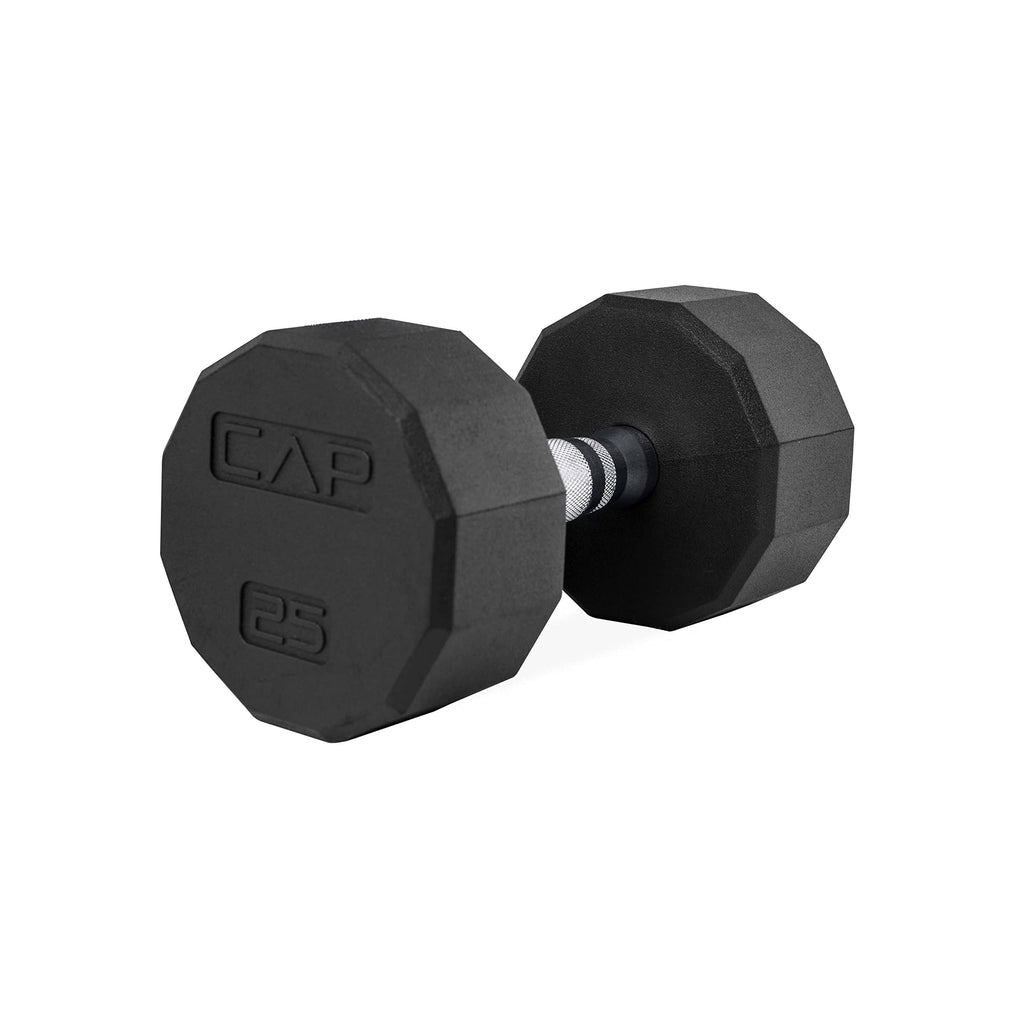 Cap Barbell 12-Sided Coated Dumbbell, 25 Lb