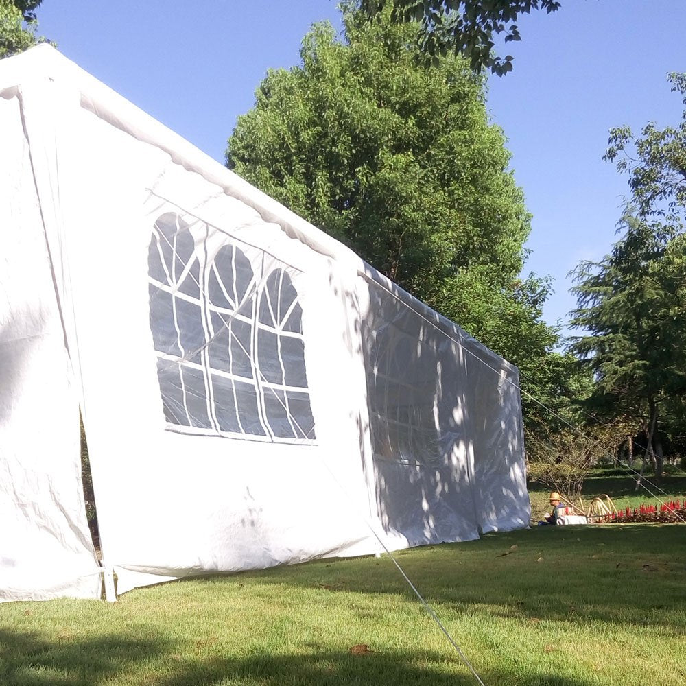 Thxbyebye Wedding Party Tent 3 X 9M Outdoor White Canopy Screen Sun Shelters Houses Gazebos Heavy Duty With 3 Removable Sides Si