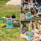 Lanedo Lisa Lunch Soft Cooler 20 Can, Insulated Bag Portable Ice Chest Box For Lunch, Beach, Drink, Beverage, Travel, Camping, P