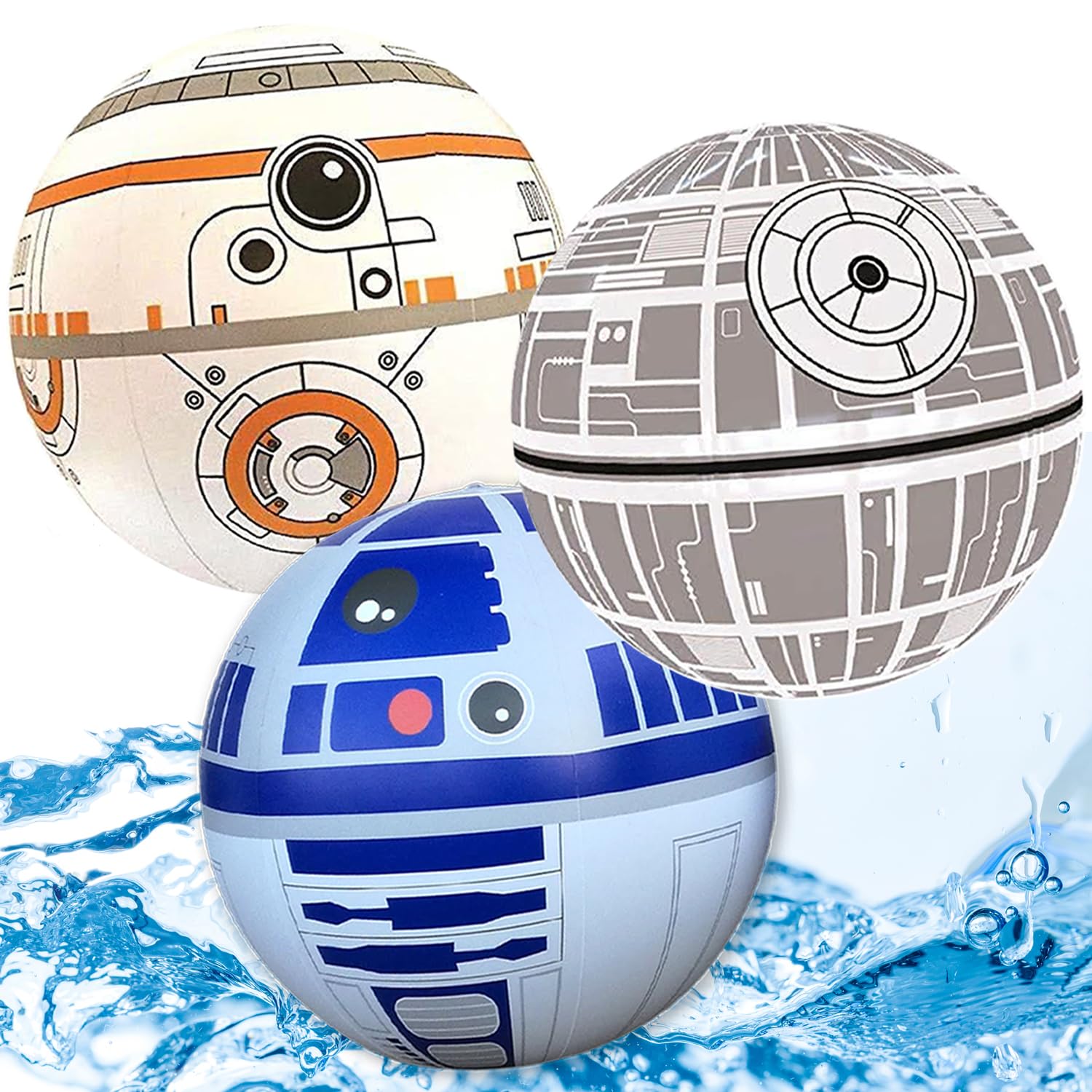 NINOSTAR Galactic Inflatable Balls Set - Room Decoration, Birthday Party Theme Decoration Party