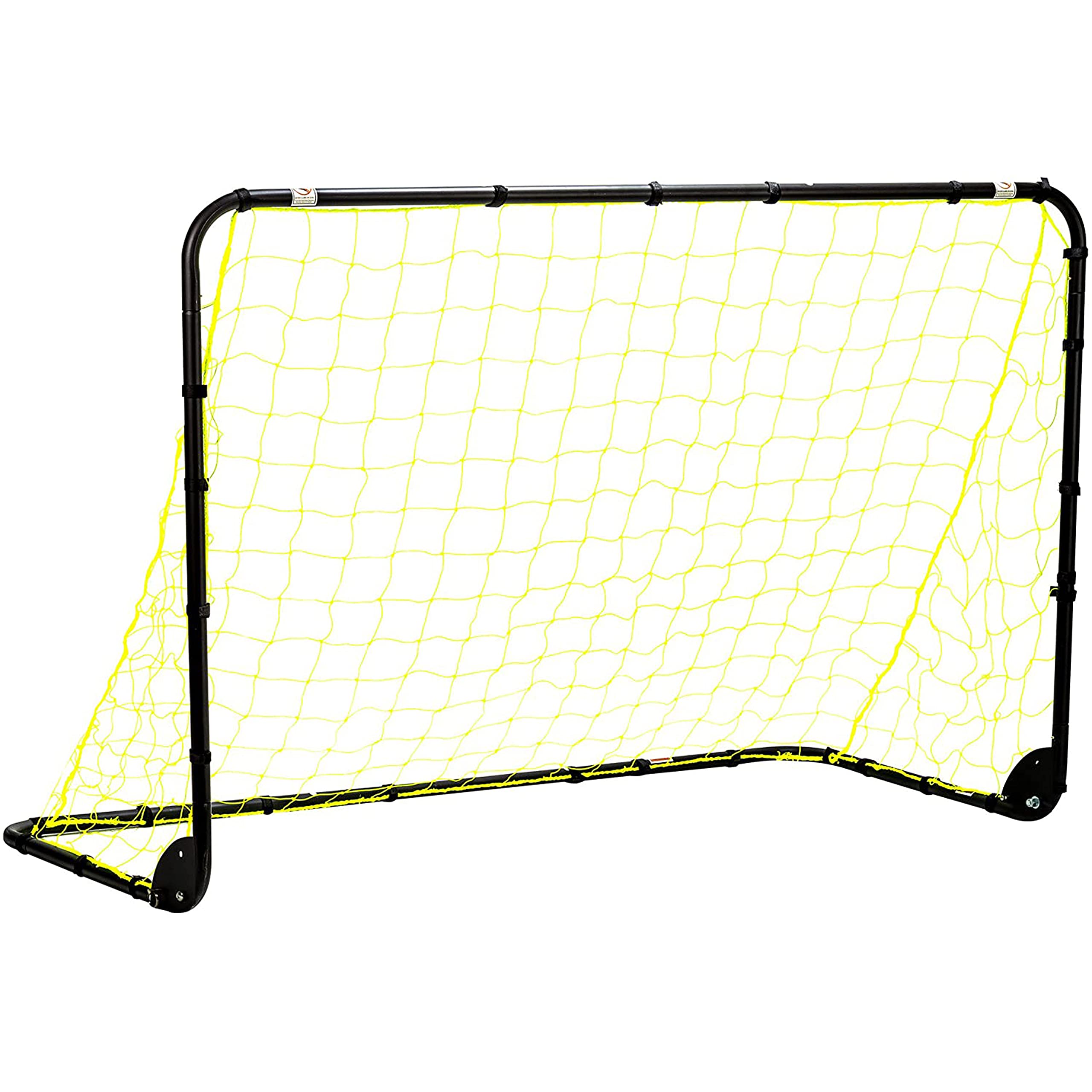 Franklin Sports Premier Steel- Folding Backyard Soccer Goal With All Weather Net - Kids Backyard Soccer Net - Easy Assembly - 6'