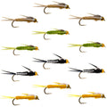 12 Beadhead Woven Stonefly Nymph Flies Lure Assotment For Trout/Pahfish/Bass Fly Fishing Flies