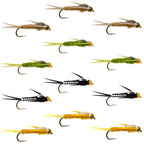 12 Beadhead Woven Stonefly Nymph Flies Lure Assotment For Trout/Pahfish/Bass Fly Fishing Flies