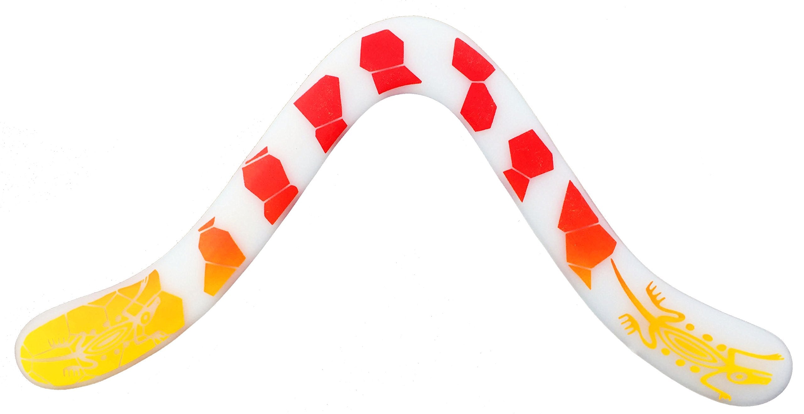 Technic Gecko Decorated Boomerang - Fantastic Beginner Boomerang for Ages Above 8 Years Old.