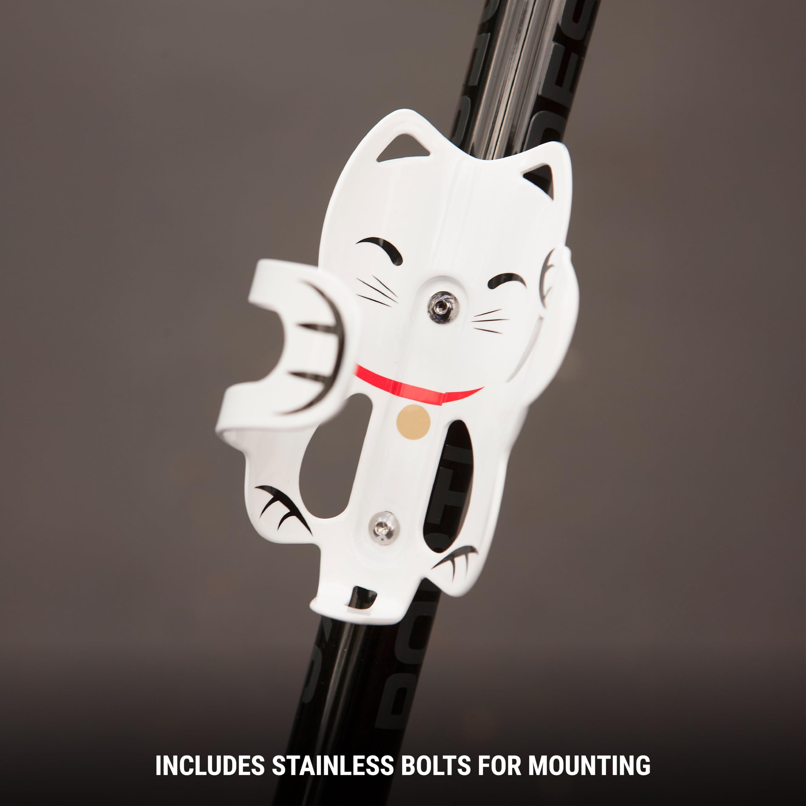 Portland Design Works  Lucky Cat Cage  Bicycle Water Bottle Cage, White
