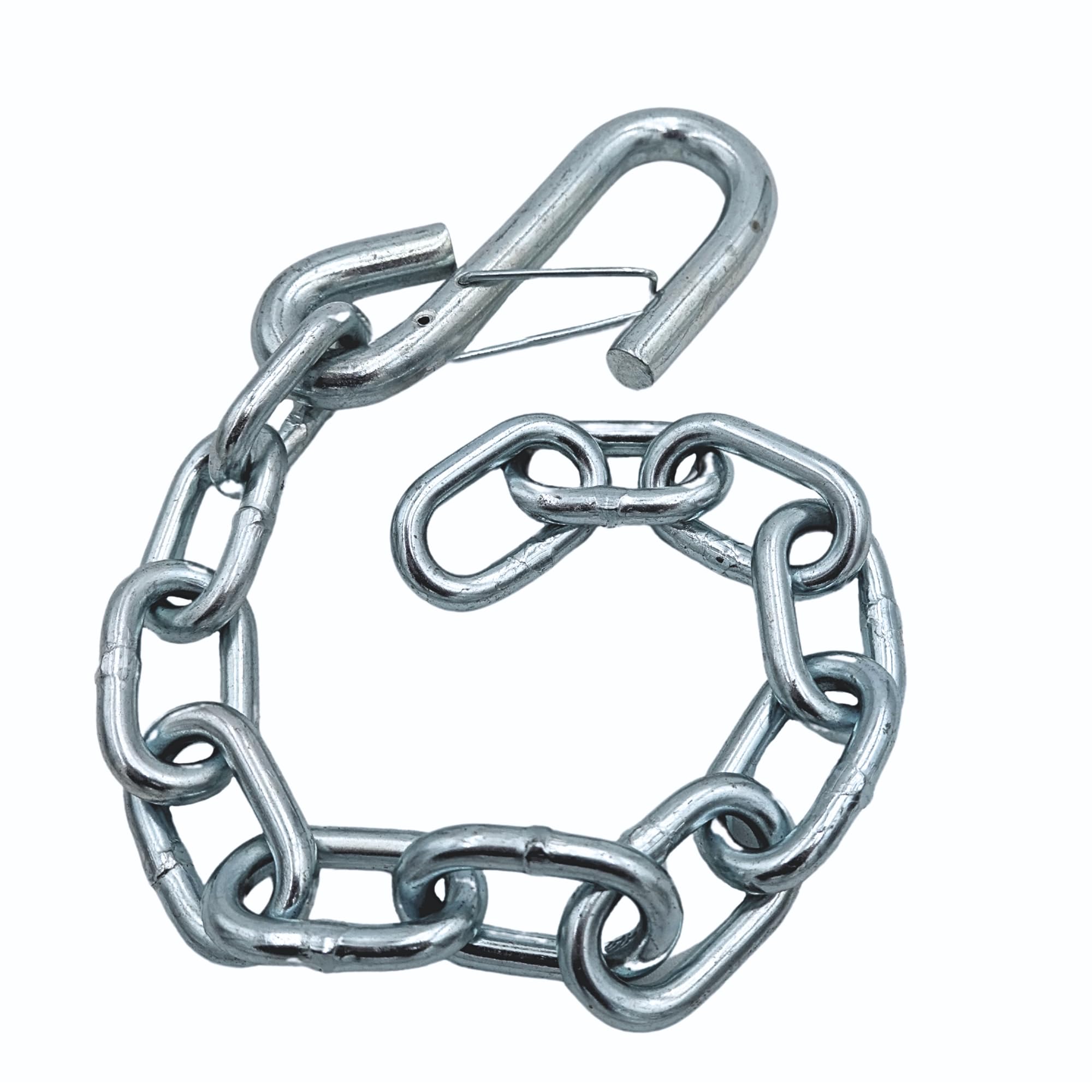 Tie Down Trailer Safety Chains With Hooks - Boat Safety Kit - 15'' Towing Chain