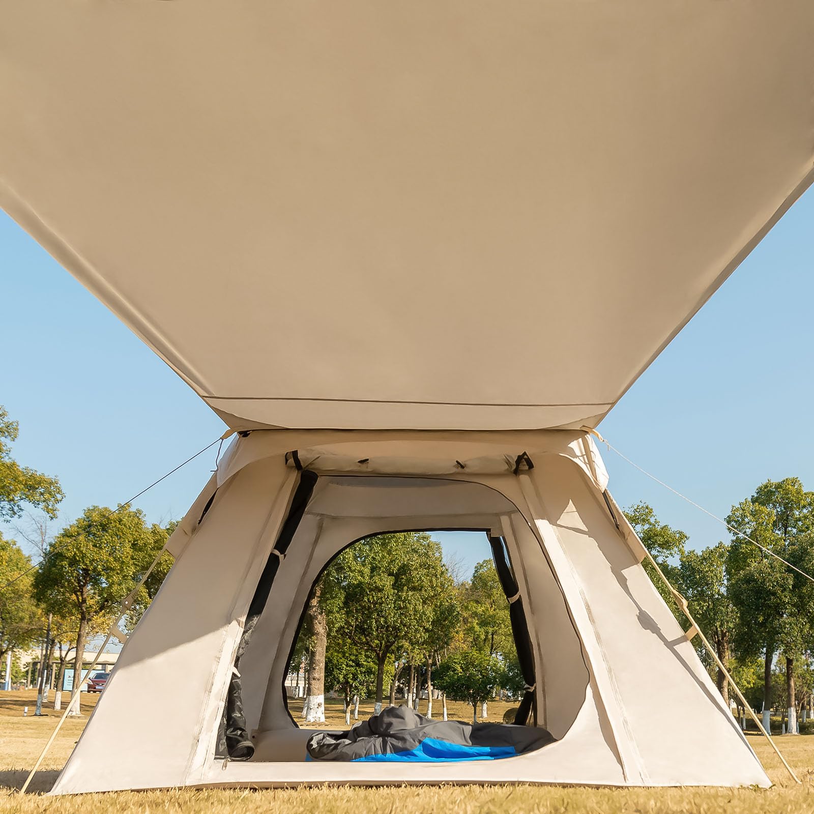 Kazoo Instant Camping Tent (2P Khaki)