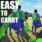 Runbow 6X4 Ft Portable Kids Soccer Goal For Backyard Practice Soccer Net With Carry Bag (6X4 Ft, Green, 1 Pack)