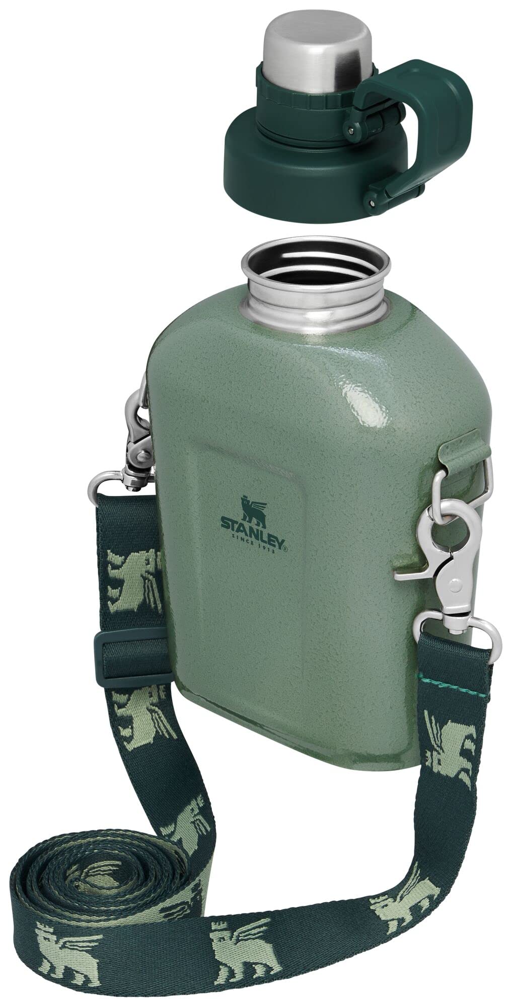 Stanley Legendary Classic Canteen 1.1 Qt | Leakproof Drink Container With Strap | Stainless Steel Water Bottle With Lid | Campin