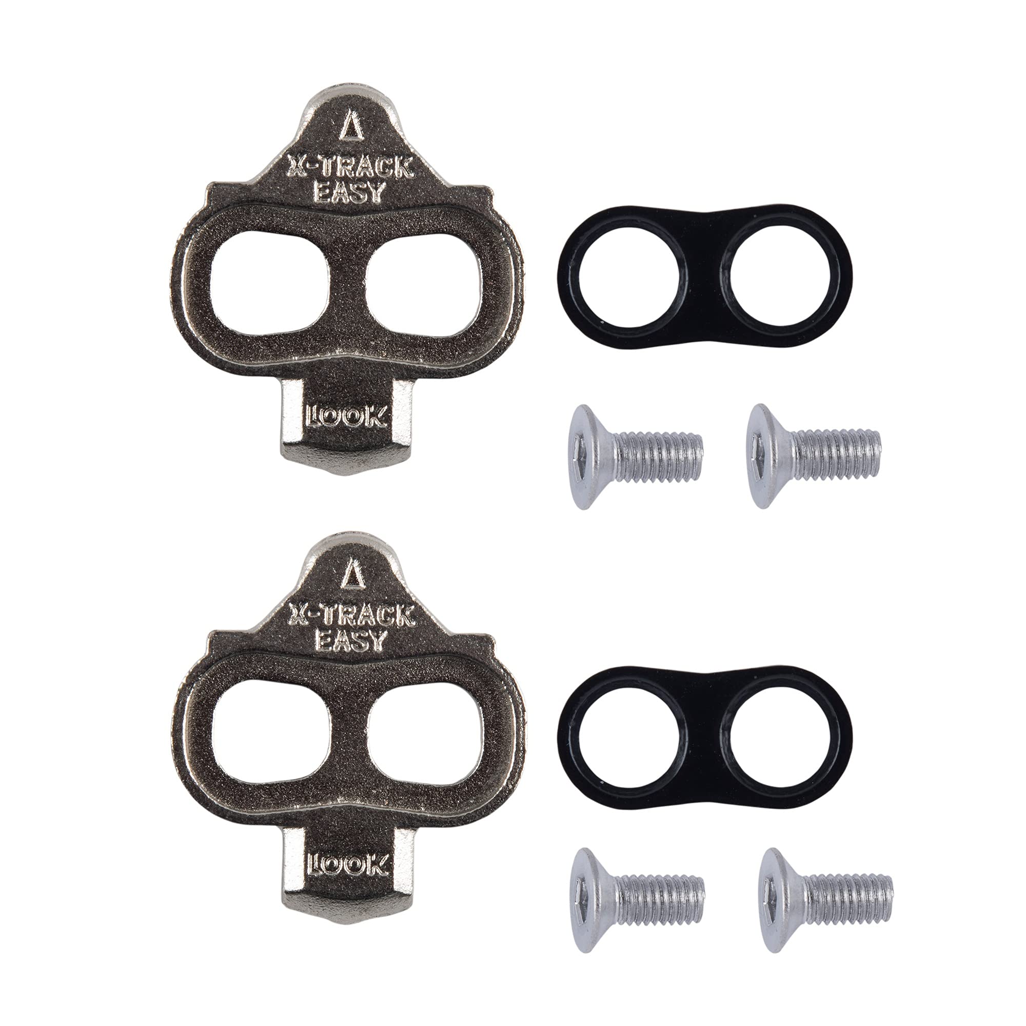 LOOK Cycle - X-Track Easy Cleats - Multidirectional Disengagement - Ultra Compact - Lightweight - Angular Freedom 6 - Cleats for