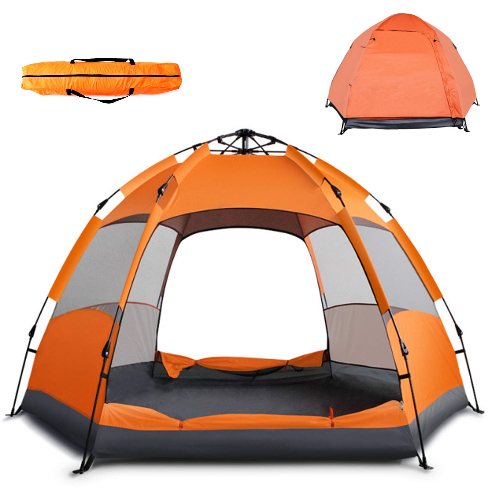 Instant Pop Up Tent Family Camping Tent Portable Light Weight Tents Automatic Easy Setup Tent Waterproof Windproof Backpack Tent