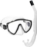 Cressi Tino & Island 2.0 Mask & Snorkel Kits, Clear/Black