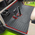 Roykaw Golf Cart Mat Full Coverage Floor Liner For Club Car Ds (1982-2013) & Villager (1982-2018), 8Mm Thick Heavy-Duty Mat, Non