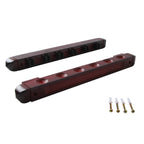 Betterline Billiard Wooden Cue Rack For 6 Pool Sticks, Cue Bridge Spider Head, Cue Cross X Rest, Cue Accessories, 5 Cue Chalk Cu