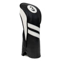 Proactive Sports Vintage Golf Club Head Covers For Fairway Woods| 3 Wood Headcover | Classic Leather Look | Black/White