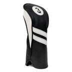 Proactive Sports Vintage Golf Club Head Covers For Fairway Woods| 3 Wood Headcover | Classic Leather Look | Black/White