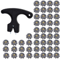 50PCS Golf Spikes Replacement with Wrench Tool, 6mm Metal Thread Golf Shoe Cleats Replacement, Screw-in Golf Spikes for Golf Sho