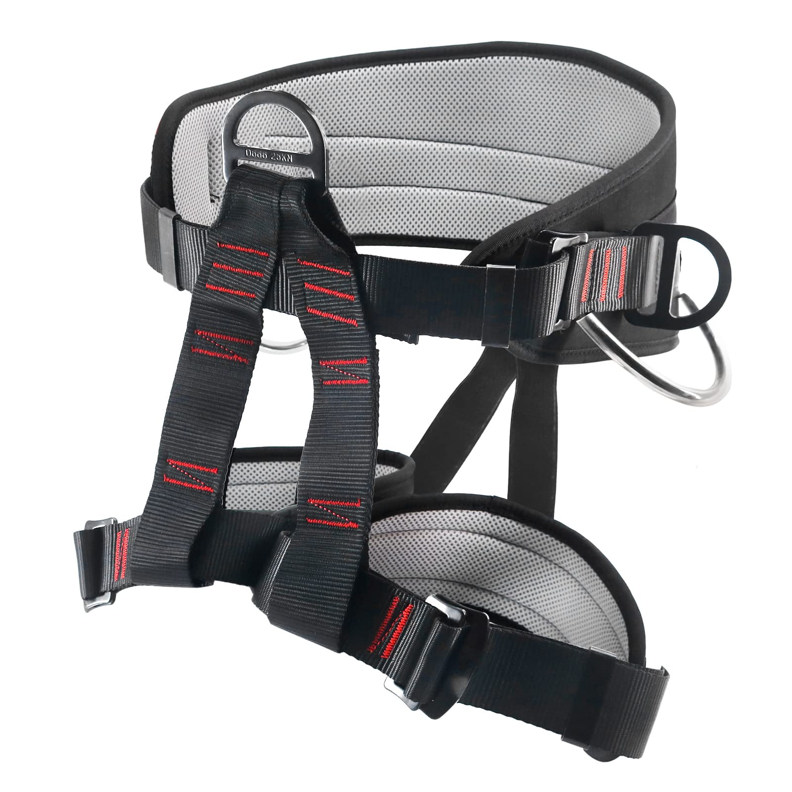 Newdoar Ce Uiaa Certification Thickness Climbing Harness,Wider Half Body Harness For Rock Rappelling Fire Rescuing Tree Climbing